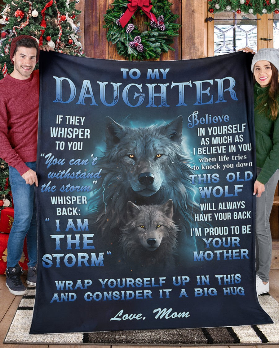 BLANKET FOR DAUGHTER – COMFORT & WARMTH GIFT FROM MOM Sherpa Fleece Quilt Blanket NGHL00 (SKUB12-97)