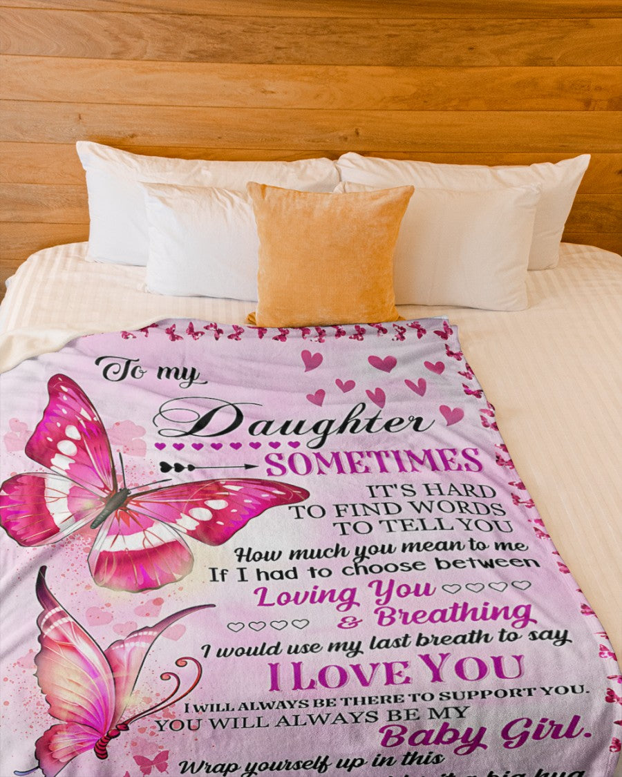 BLANKET FOR DAUGHTER – COMFORT & WARMTH GIFT FROM MOM Sherpa Fleece Quilt Blanket NGHL00