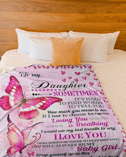 BLANKET FOR DAUGHTER – COMFORT & WARMTH GIFT FROM MOM Sherpa Fleece Quilt Blanket NGHL00