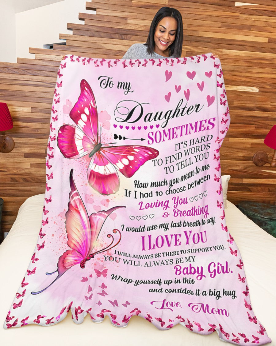 BLANKET FOR DAUGHTER – COMFORT & WARMTH GIFT FROM MOM Sherpa Fleece Quilt Blanket NGHL00