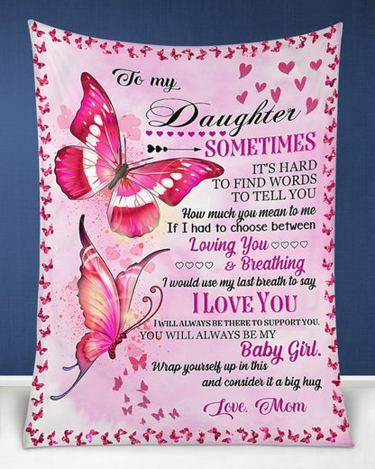 BLANKET FOR DAUGHTER – COMFORT & WARMTH GIFT FROM MOM Sherpa Fleece Quilt Blanket NGHL00