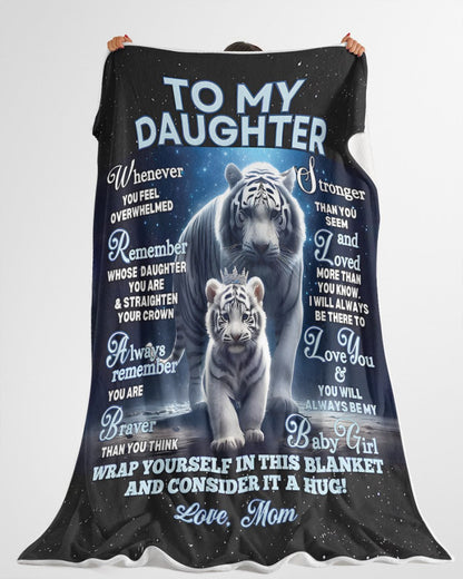 BLANKET FOR DAUGHTER – COMFORT & WARMTH GIFT FROM MOM Sherpa Fleece Quilt Blanket NGHL00 (SKUB12-153)