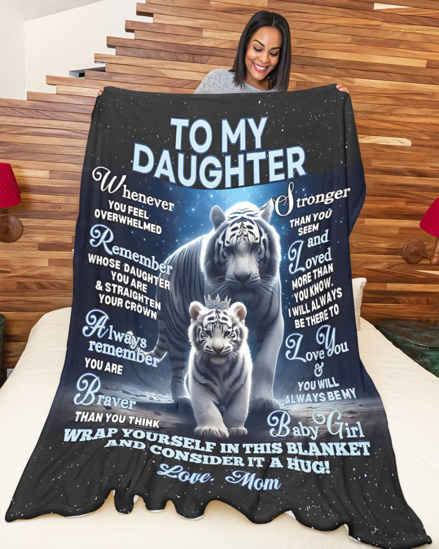 BLANKET FOR DAUGHTER – COMFORT & WARMTH GIFT FROM MOM Sherpa Fleece Quilt Blanket NGHL00 (SKUB12-153)