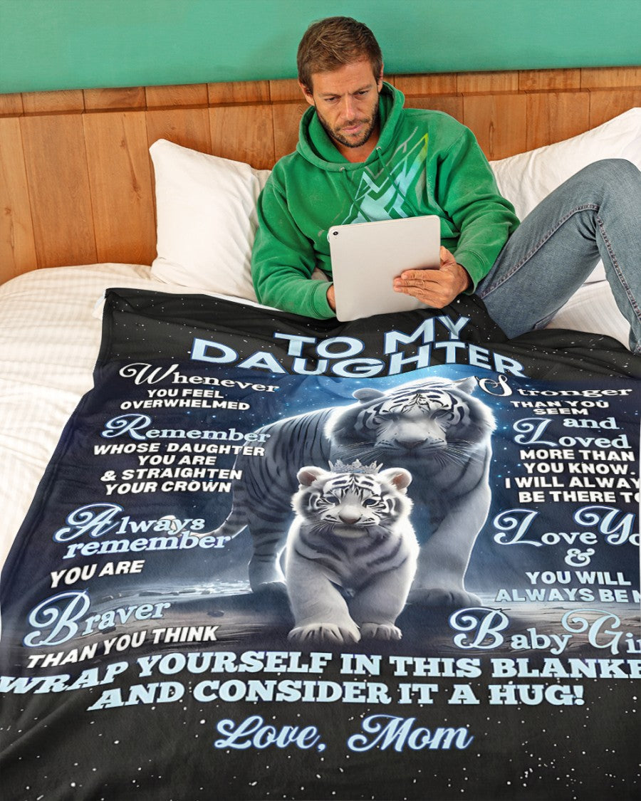 BLANKET FOR DAUGHTER – COMFORT & WARMTH GIFT FROM MOM Sherpa Fleece Quilt Blanket NGHL00 (SKUB12-153)