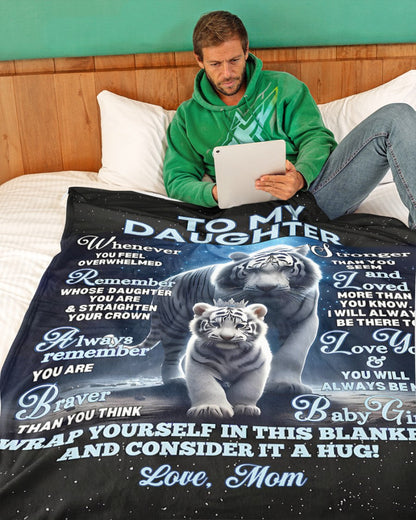 BLANKET FOR DAUGHTER – COMFORT & WARMTH GIFT FROM MOM Sherpa Fleece Quilt Blanket NGHL00 (SKUB12-153)