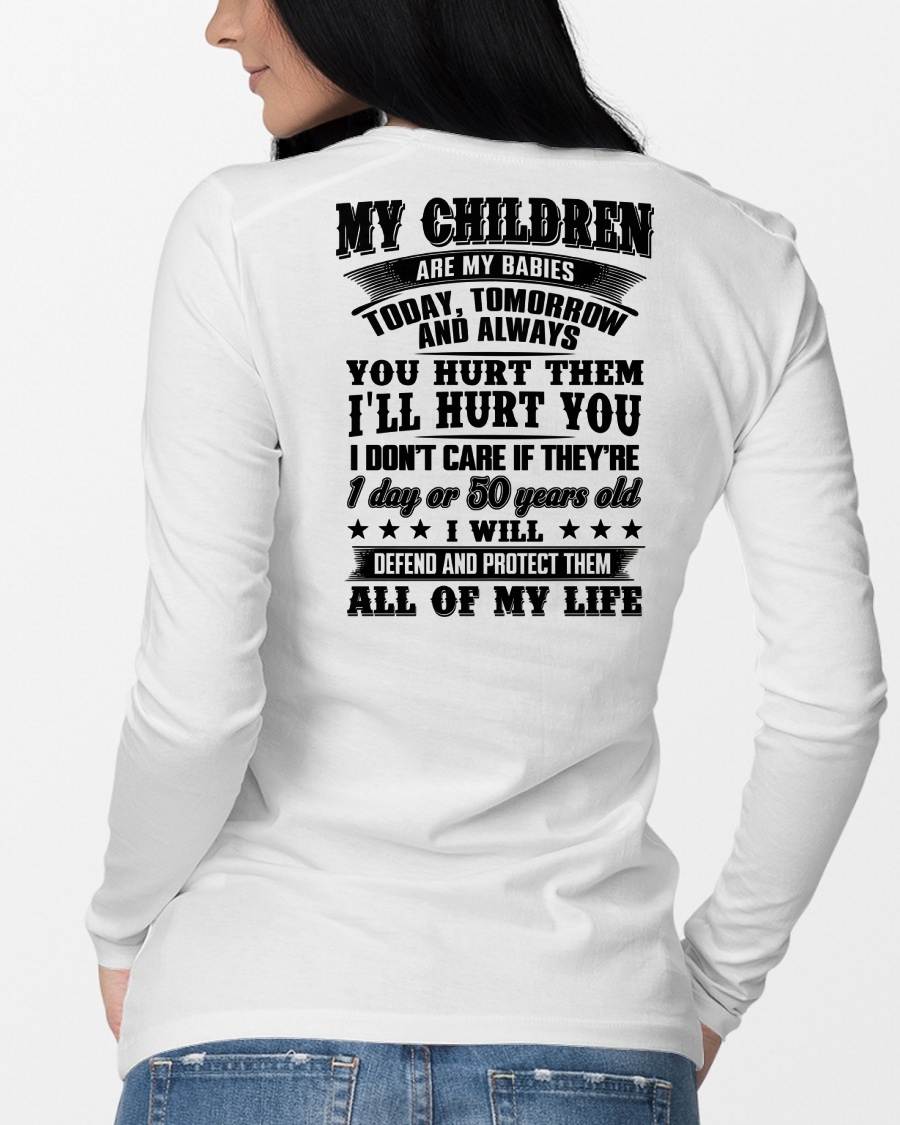 MY CHILDREN ARE MY BABY - T-SHIRT FOR MOM - NGHL00 (SKU12-274)