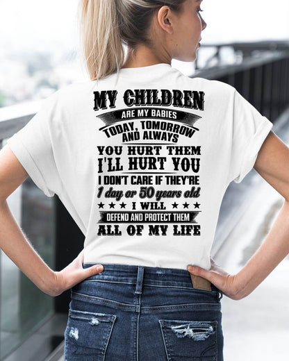 MY CHILDREN ARE MY BABY - T-SHIRT FOR MOM - NGHL00 (SKU12-274)