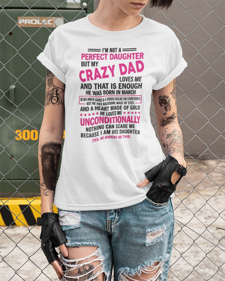 March - Crazy Dad - Perfect gift for your daughter from Dad NGHL03 (SKU05-82-03)
