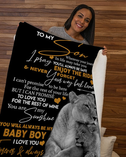 Special gift for Son - Blanket
