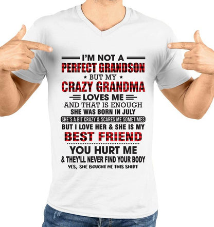 JULY - I’M NOT A PERFECT GRANDSON BUT MY CRAZY GRANDMA LOVES ME AND THAT IS ENOUGH - FROM GRANDMA - NGHL07 (SKU10-167-07)