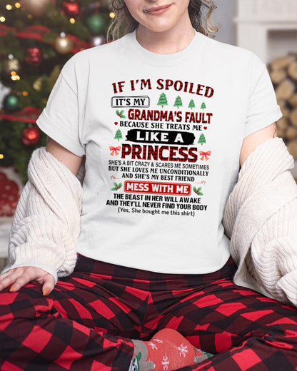 CHRISTMAX T-SHRIT FOR GRANDDAUGHTER - GIFT FROM GRANDMA - NGHL00