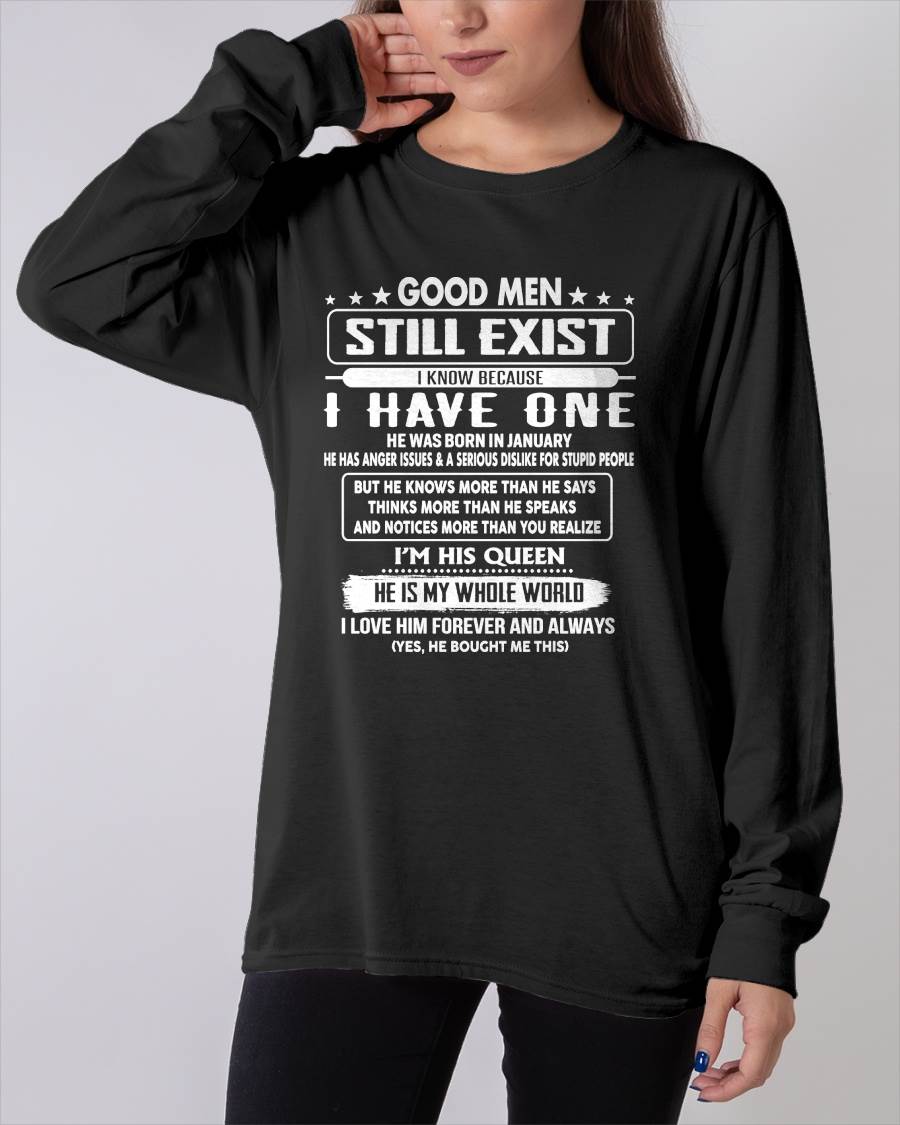 January - Good men Still Exist - gift for your girlfriend, wife from Husband - NGHL01 (SKU2602-42-01)
