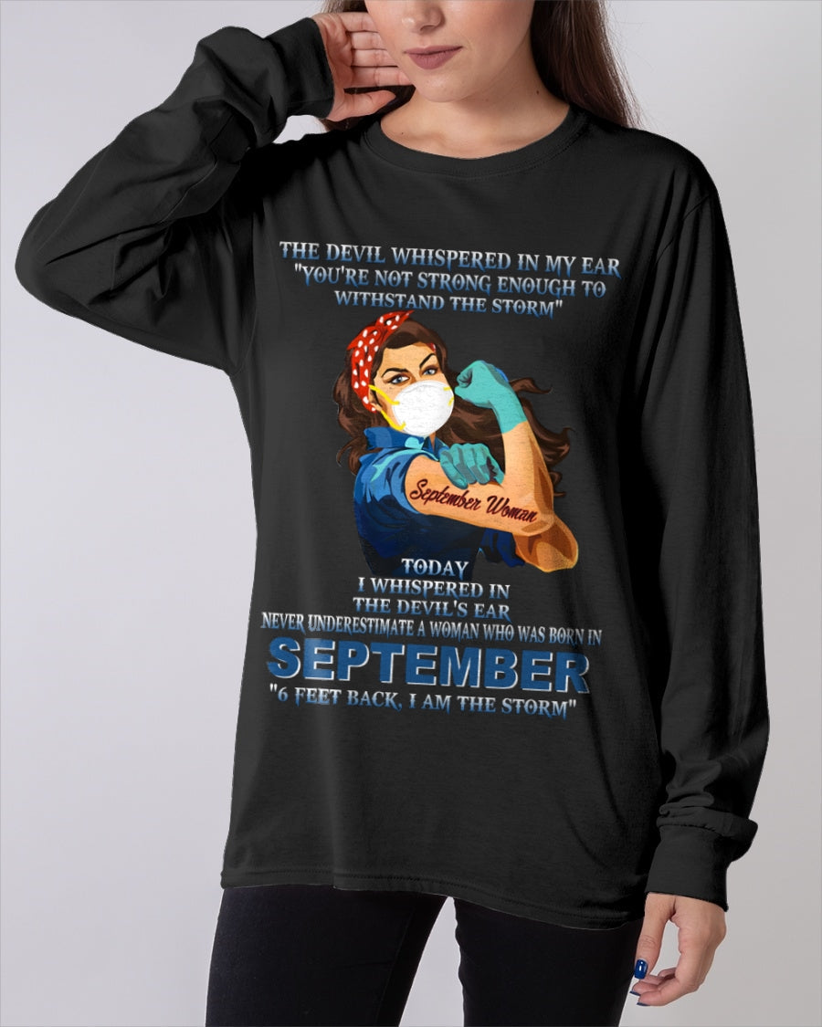 Never Underestimate A Woman Born In September – September Woman “I Am The Storm” - FMA / NGHL09 (SKU12-322-09)