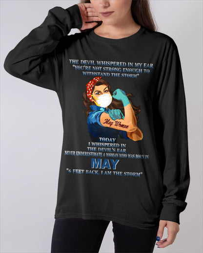 Never Underestimate A Woman Born In May – May Woman “I Am The Storm” - FMA / NGHL05 (SKU12-322-05)