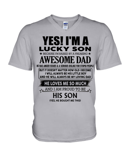 Awesome Dad - perfect gift for your son from Dad - HL00 (SKUT-2010LUCKYDD)