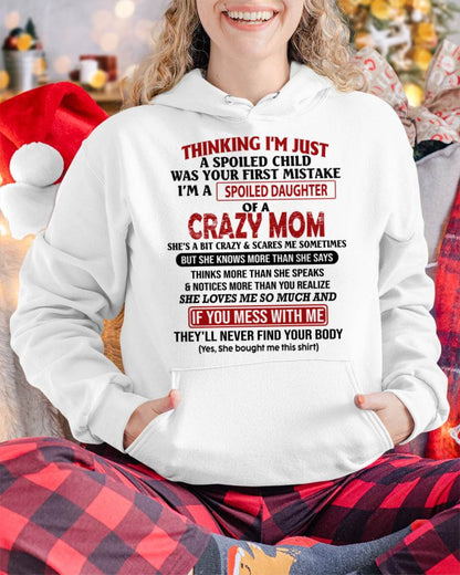 I'M A SPOILED DAUGHTER - GIFT FROM MOM - NGHL00 (SKU-CM-00)