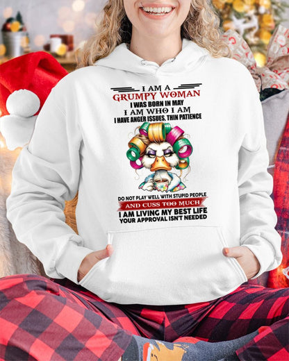 MAY - GRUMPY WOMAN - BIRTHDAY SHIRT FOR WOMEN - NGHL05 (SKU26T-01-22-05)