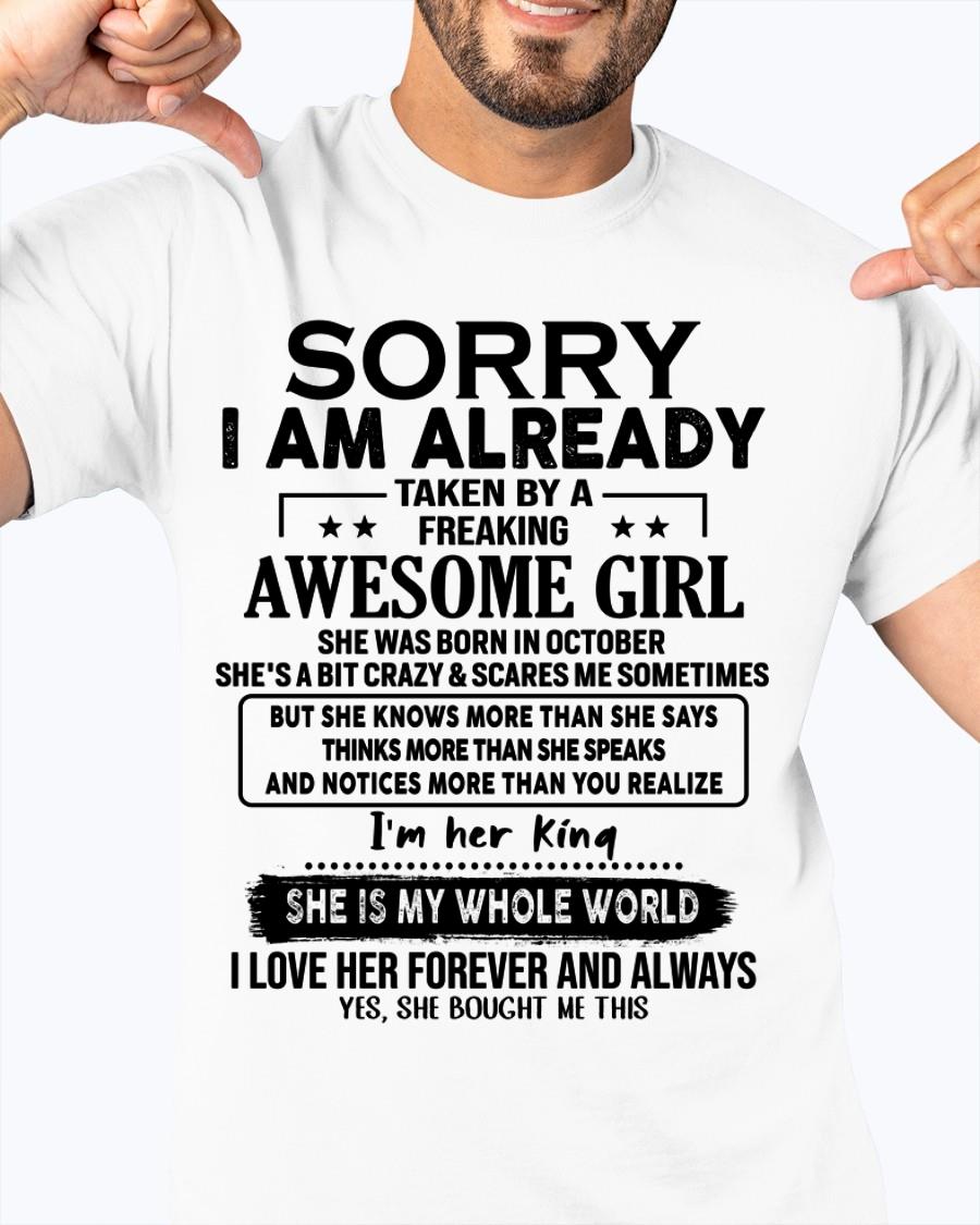 October - Awesome Girl born in October - Special gift for your boyfriend - From Wife NGHL10 (SKU.AT16)