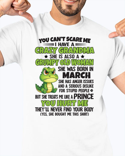 MARCH - YOU CAN'T SCARE ME - FOR GRANDSON - GIFT FROM GRANDMA - NGHL03 (SKU09-85-03)
