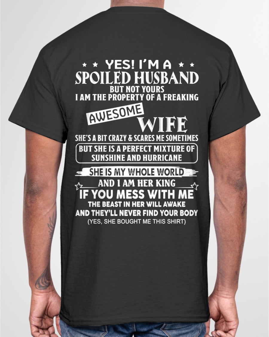 Yes! I'm A Spoiled Husband But Not Yours - Birthday Gift From Wife / Woman - NGHL00 (SKU12-232-00)