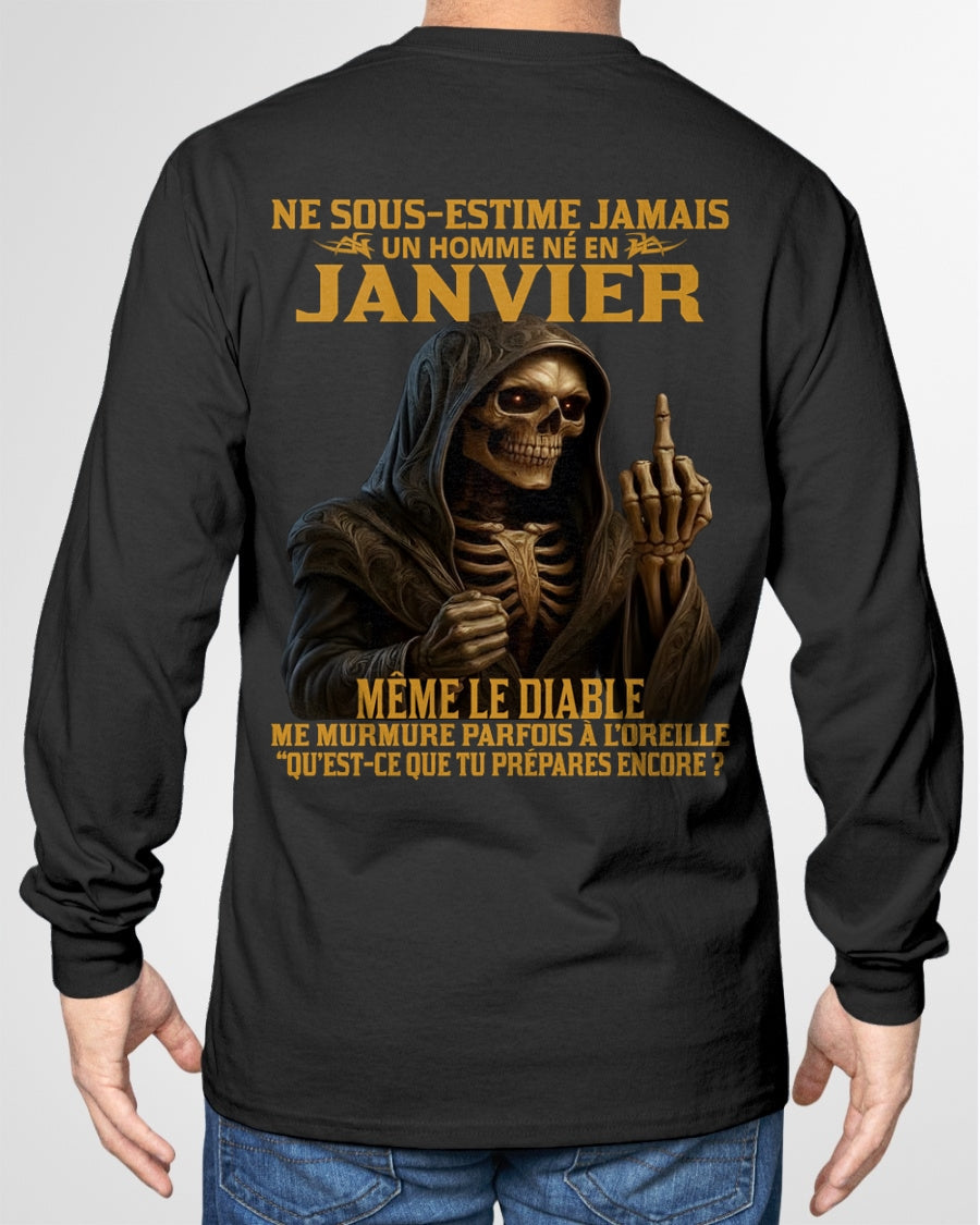 NE SOUS-ESTIME JAMAIS UN HOMME NÉ EN JANVIER Fr01 NGHL01 male (SKU12-305-01)