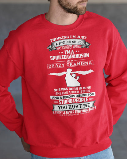 Spoiled by Grandma Shirt June Edition – From Grandma to Grandson NGHL06 (SKU-GMS2-06)