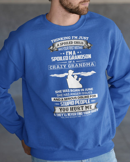 Spoiled by Grandma Shirt June Edition – From Grandma to Grandson NGHL06 (SKU-GMS2-06)