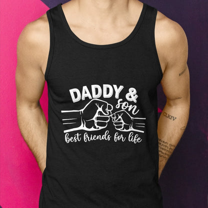 Daddy and Son Best Friends for Life Gifts Men Funny Fathers T-Shirt - Gift From Dad Unisex T-Shirt/Hoodie - NGHL00 (SKUT-2310EMAILDS-15)