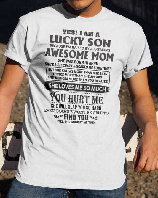April - Awesome Mom - Perfect Gift For Your Son From Mom - NGHL04 (SKU-LKW-04)