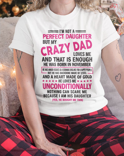 November - Crazy Dad - Perfect gift for your daughter (SKU05-82-11)
