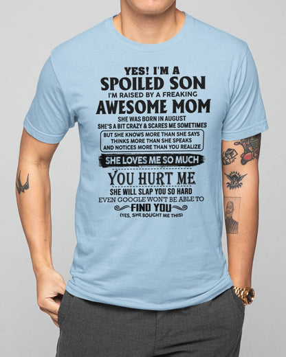 August - Awesome Mom - Perfect Gift For Son From Mom - NGHL08 (SKU-SPW-08)