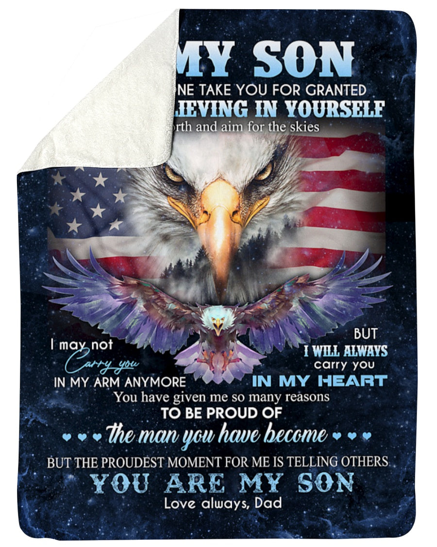 Special gift for Son Blanket From Dad (SKUB07-29)