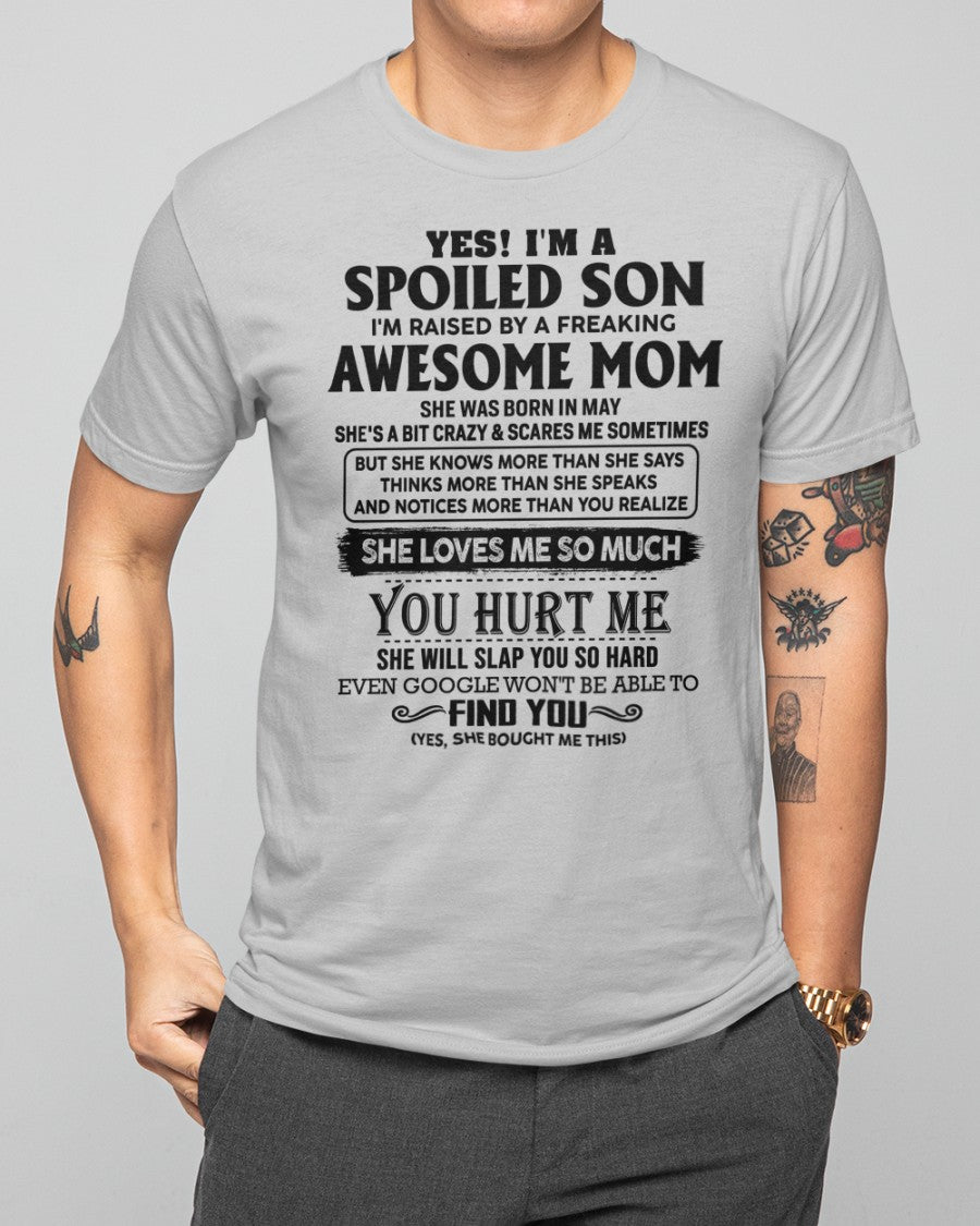 May - Awesome Mom - Perfect Gift For Son From Mom - NGHL05 (SKU-SPW-05)