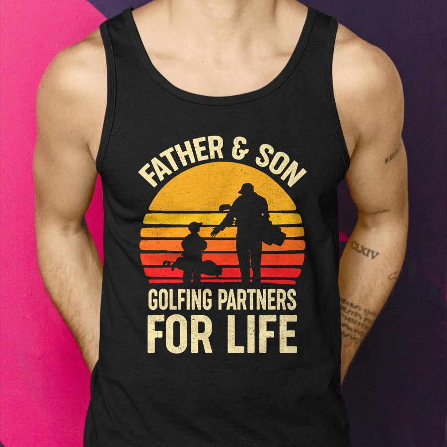 Golf Golfing Father Son Matching Dad T-Shirt - Gift From Dad Unisex T-Shirt/Hoodie - NGHL00 (SKUT-2310EMAILDS-31)