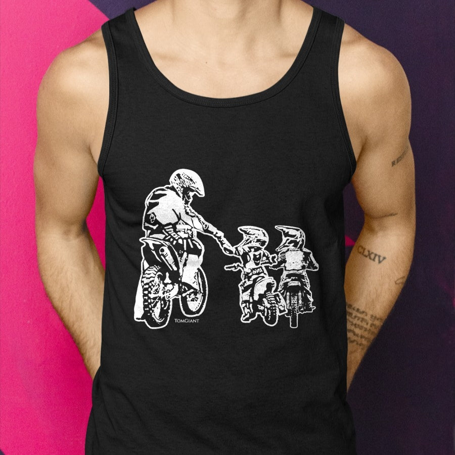 Dirt Bike Motorcycle Motocross Father Biker Son Sons Dad T-Shirt - Gift From Dad Unisex T-Shirt/Hoodie - NGHL00 (SKUT-2310EMAILDS-18)