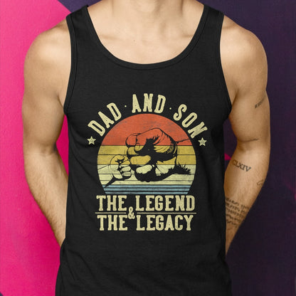 Dad and Son The Legend And The Legacy Gifts Dad T-Shirt - Gift From Dad Unisex T-Shirt/Hoodie - NGHL00 (SKUT-2310EMAILDS-09)