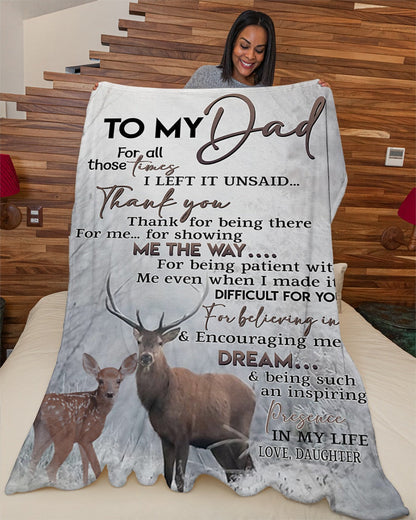 Special gift for your Dad from daughter Blanket