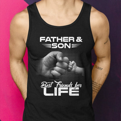 Father & Son Best Friends For Life Matching Father's Day T-Shirt - Gift From Dad Unisex T-Shirt/Hoodie - NGHL00 (SKUT-2310EMAILDS-19)