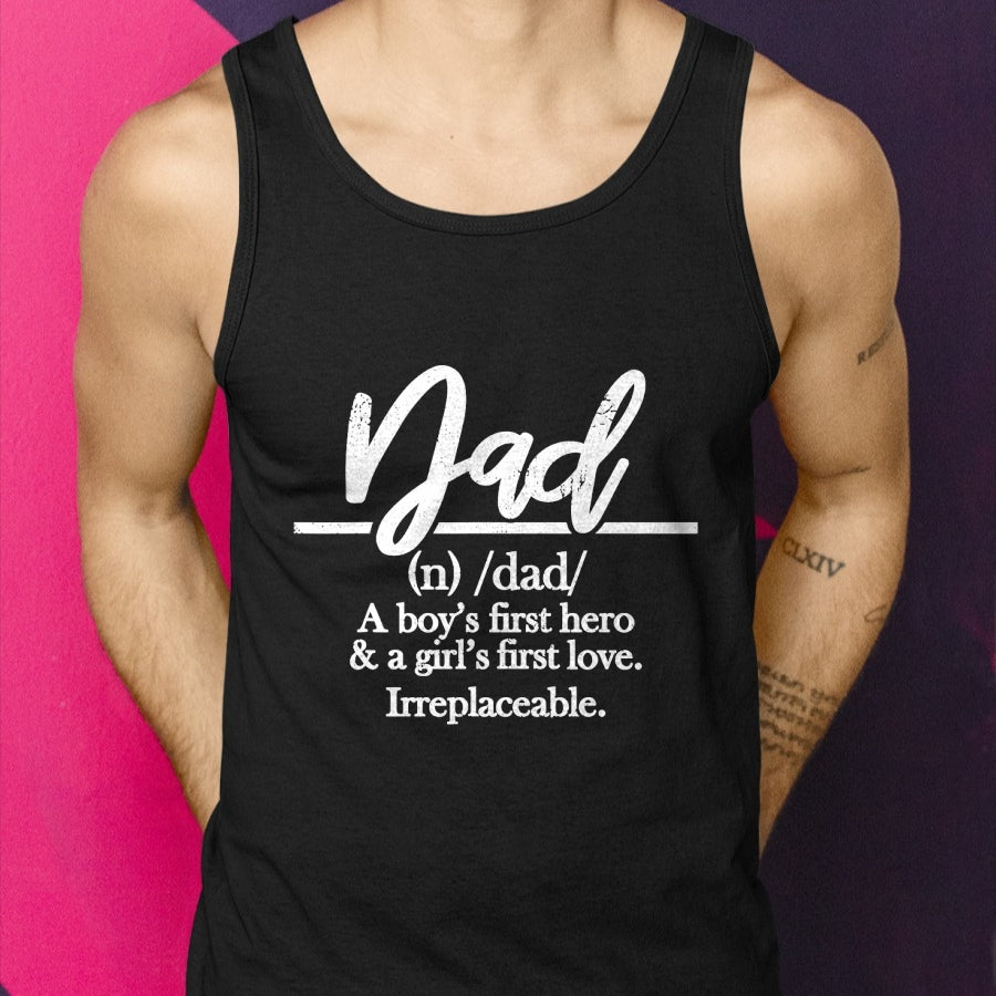 Dad Definition Shirts for Father from Son and Daughter T-Shirt - Gift From Dad Unisex T-Shirt/Hoodie - NGHL00 (SKUT-2310EMAILDS-10)