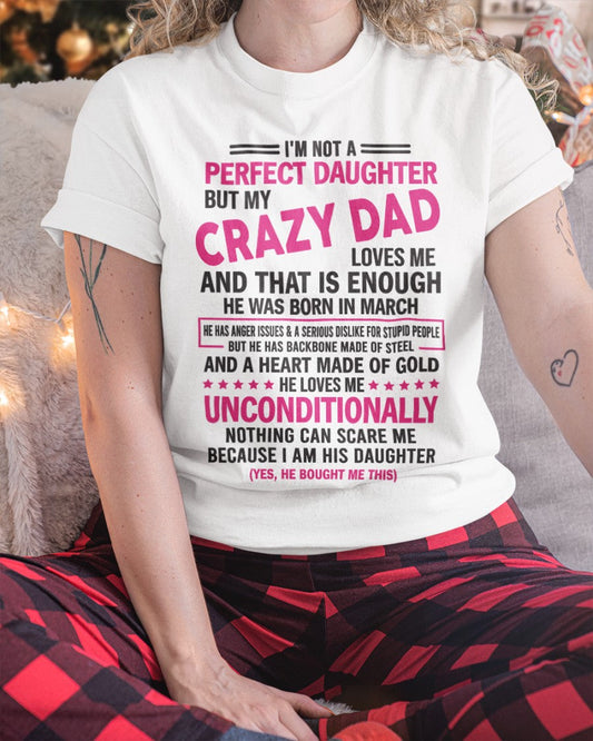 March - Crazy Dad - Perfect gift for your daughter from Dad NGHL03 (SKU05-82-03)