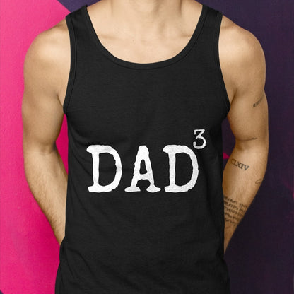 Father of 3 Gift from Kids Dad Cubed Dad to the Third Power T-Shirt - Gift From Dad Unisex T-Shirt/Hoodie - NGHL00 (SKUT-2310EMAILDS-24)