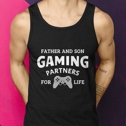 Father and son gaming partners for life family matching gift T-Shirt - Gift From Dad Unisex T-Shirt/Hoodie - NGHL00 (SKUT-2310EMAILDS-23)