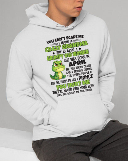 APRIL - YOU CAN'T SCARE ME - FOR GRANDSON - GIFT FROM GRANDMA - NGHL04 (SKU09-85-04)