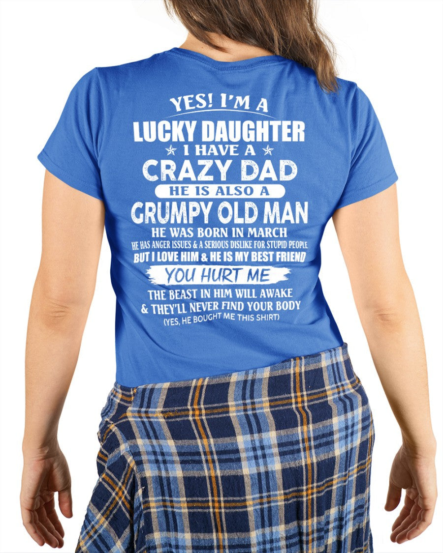 March - Awesome Grumpy Old Dad - Special gift for your daughter From Dad - NGHL03 (SKU10-50-03)