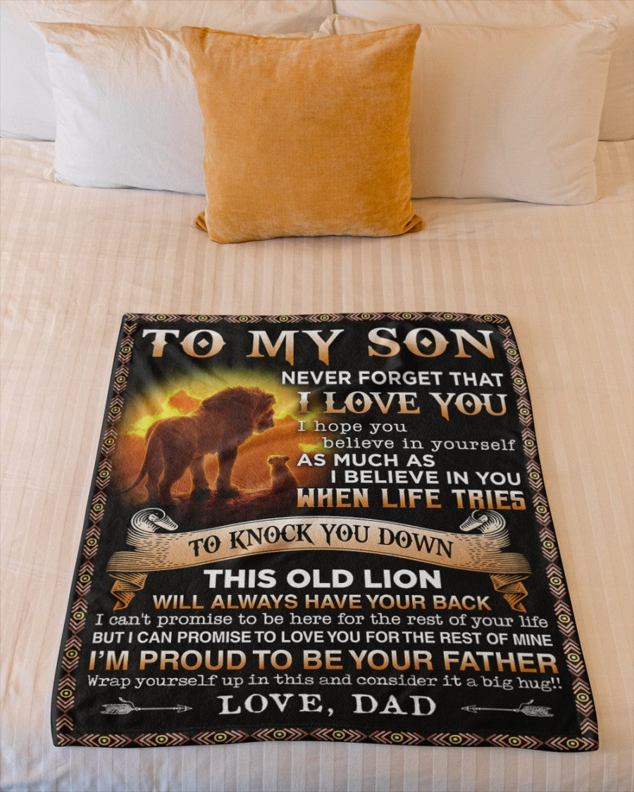 To my Son Love, dad - Blanket