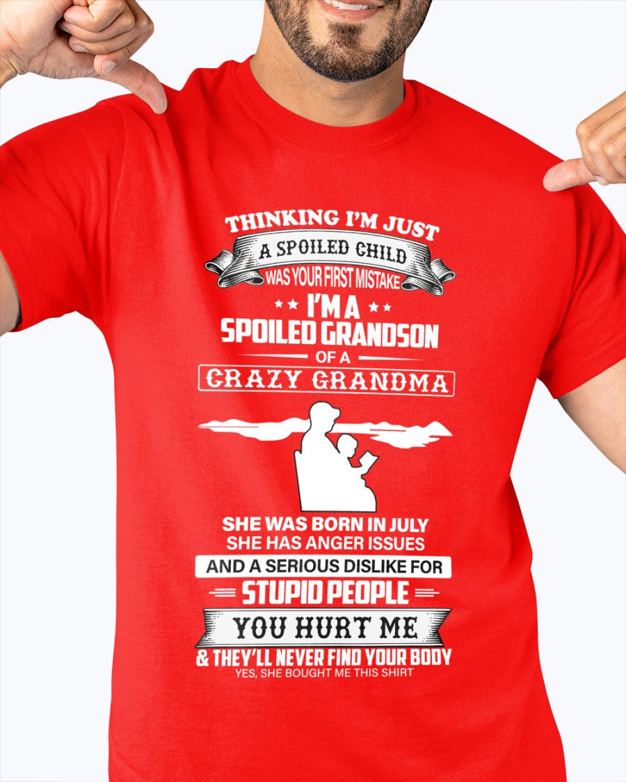 Spoiled by Grandma Shirt July Edition – From Grandma to Grandson NGHL07 (SKU-GMS2-07)