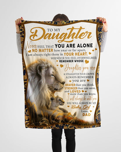 Love Your Dad Blanket - Gift For Daughter From Dad - To My Daughter (SKUB06-118)