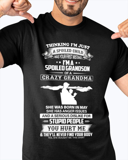 Spoiled by Grandma Shirt May Edition – From Grandma to Grandson NGHL05 (SKU-GMS2-05)