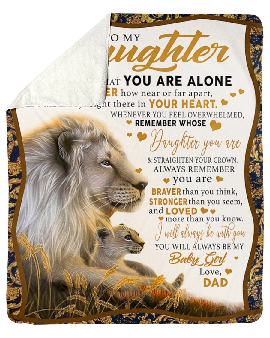 Love Your Dad Blanket - Gift For Daughter From Dad - To My Daughter (SKUB06-118)
