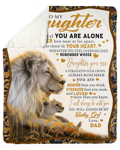 Love Your Dad Blanket - Gift For Daughter From Dad - To My Daughter (SKUB06-118)